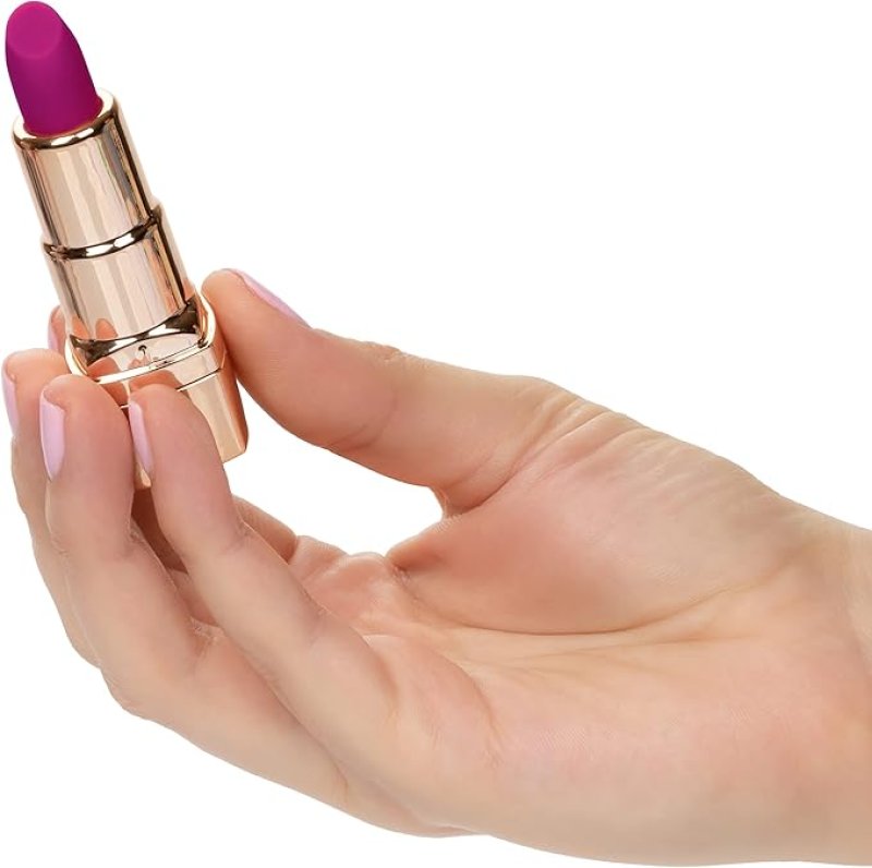 Hide and Play Lipstick Mini Massager Vibrator Purple Waterproof Rechargeable