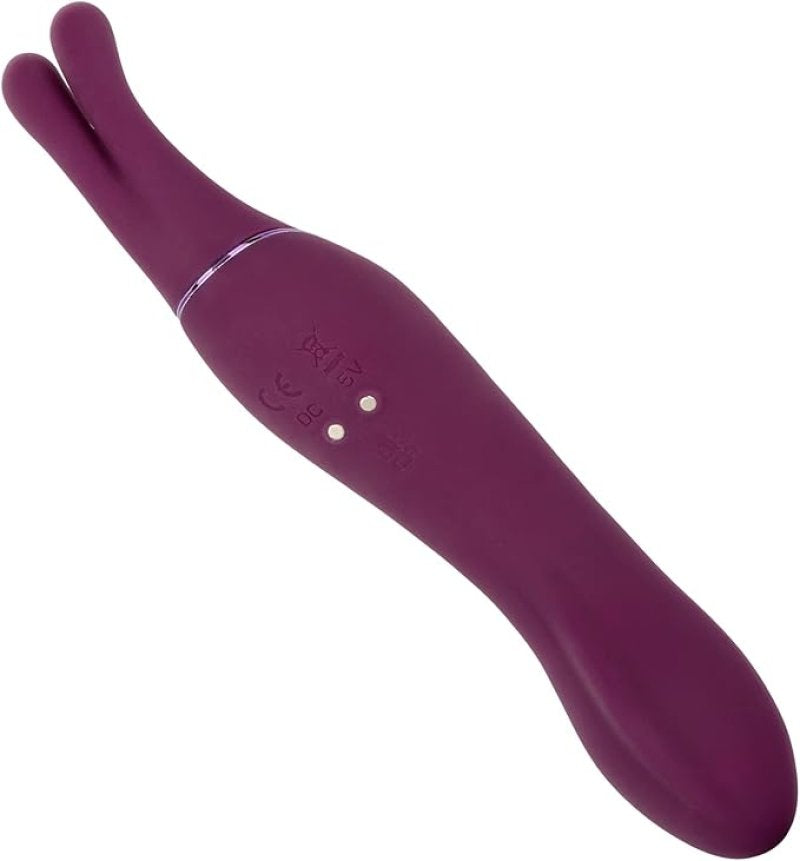 Tempt & Tease Sass Dual-Sided Purple Silicone Massager with Two Powerful Motors and 7 Vibration Functions Secondary image