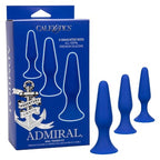 Admiral Anal Trainer Kit Set of 3 Premium Blue Silicone Probes with Graduated Sizes and Suction Cup Base > Anal Range > Butt Plug Kits