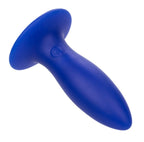Admiral Blue Liquid Silicone Vibrating Torpedo with Suction Cup Base and 10 Functions