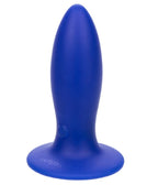 Admiral Blue Liquid Silicone Vibrating Torpedo with Suction Cup Base and 10 Functions