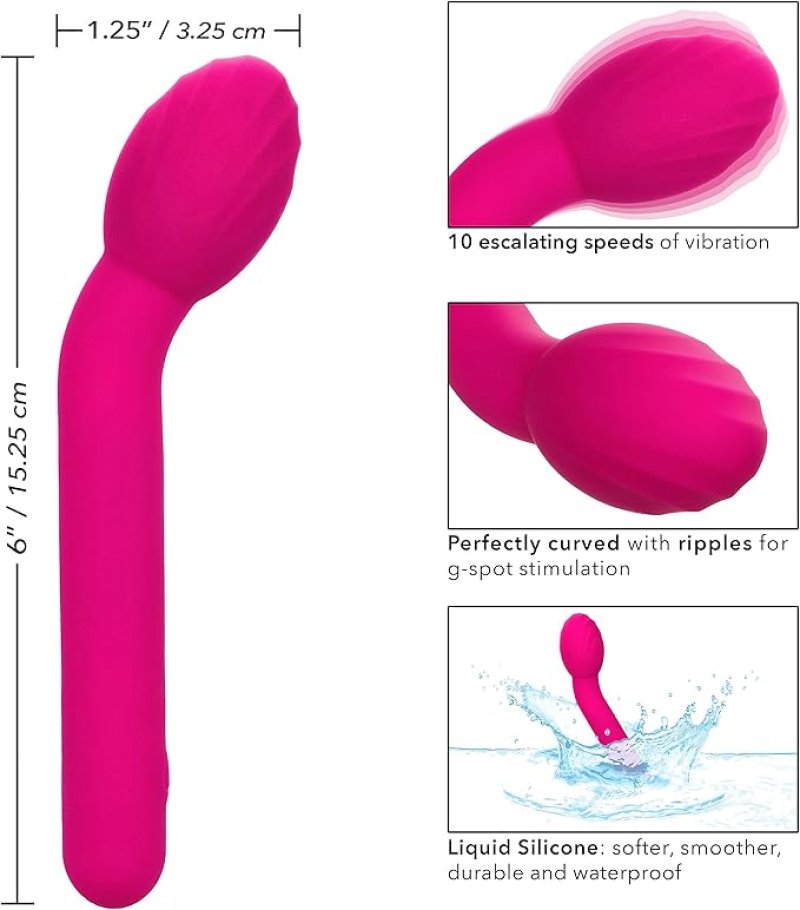 Bliss Liquid Silicone Mini Tulip Pink G-Spot Stimulator with 10 Vibration Speeds > Sex Toys For Ladies > G-Spot Vibrators