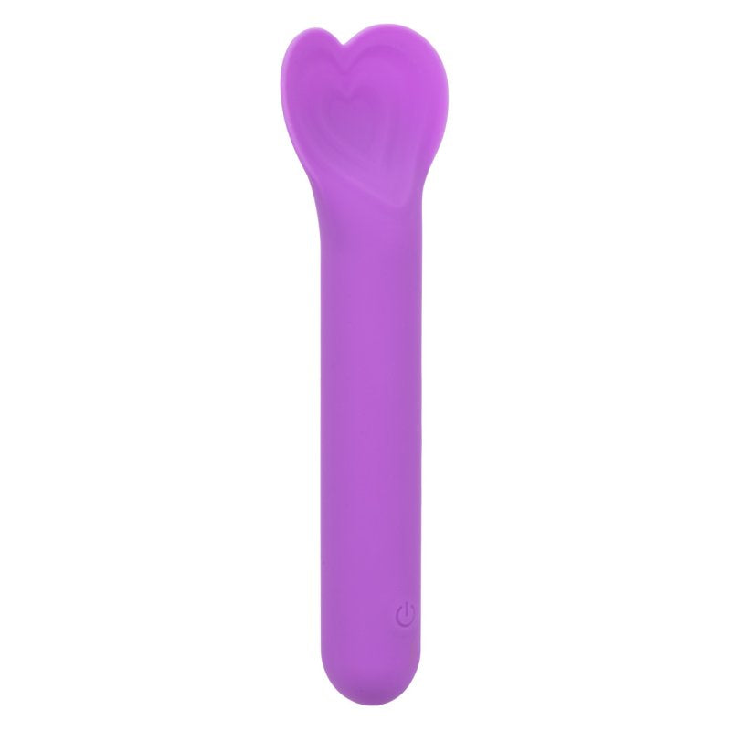 Bliss Liquid Silicone Lover Purple Heart Shaped Mini Vibrator Waterproof > Vibrators > Standard Vibrators