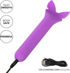 Bliss Liquid Silicone Flutter Vibrator in Purple with 10 Speeds and Design > Vibrators > Mini Vibrators