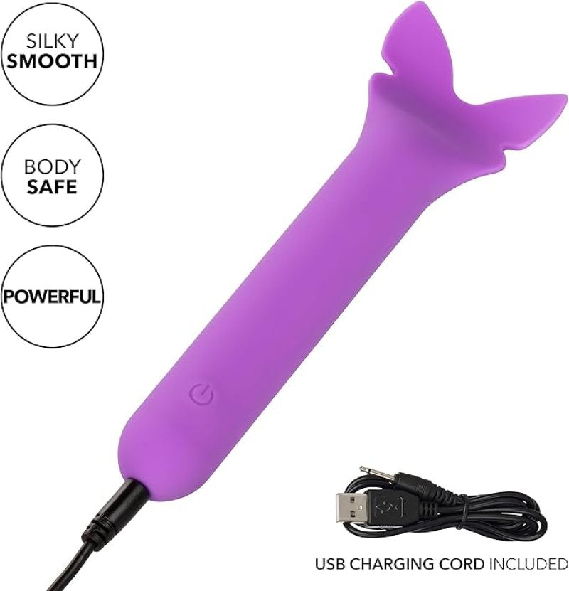 Bliss Liquid Silicone Flutter Vibrator in Purple with 10 Speeds and Design > Vibrators > Mini Vibrators
