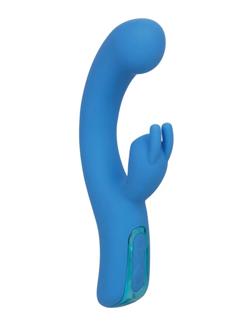 Jack Rabbit Elite Suction Rabbit Blue 8.75 Inch Dual Motors Silicone Vibrator