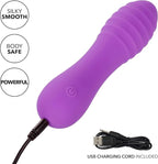 Bliss Liquid Silicone Ripple Massager Purple 10 Speeds Waterproof > Vibrators > Mini Vibrators