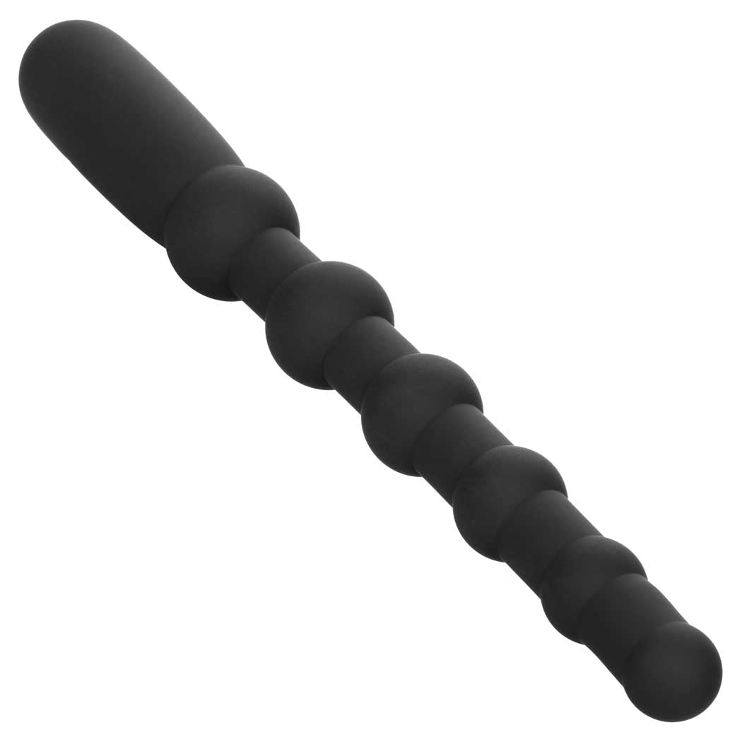 X-10 Beads Black Silicone Flexible Vibrating Probe with 10 Functions and Charging > Anal Range > Anal Beads