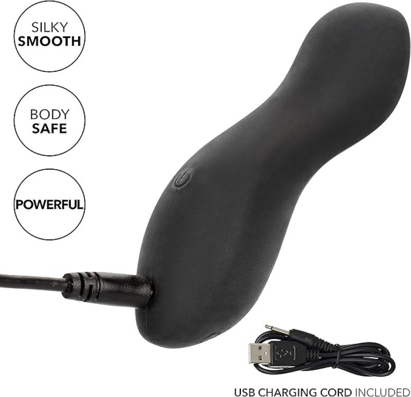 Boundless Perfect Curve Black Liquid Silicone Massager with 10 Intense Functions Waterproof