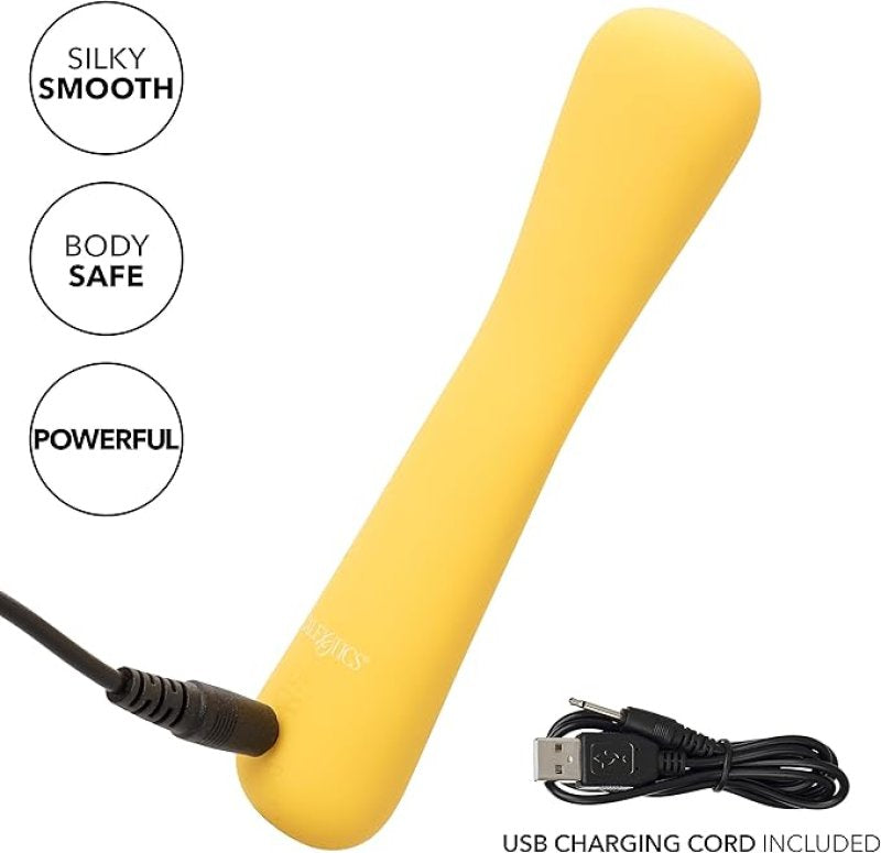 Boundless Mini Flexiwand Yellow Liquid Silicone Flexible Mini Massager Waterproof