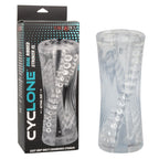 Cyclone Dual Ribbed Stroker XL Transparent Easy Grip Multi-Chambered Stroker