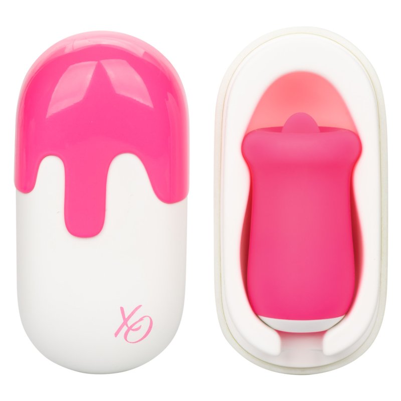 Sugar Craze – Flickering Tongue Stimulator with Travel Case Compact Vibrator