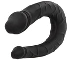 Boundless AC/DC Dong Black 13.5 Inch Silicone Double Dong with Satin Finish > Dildos > Double Dildos