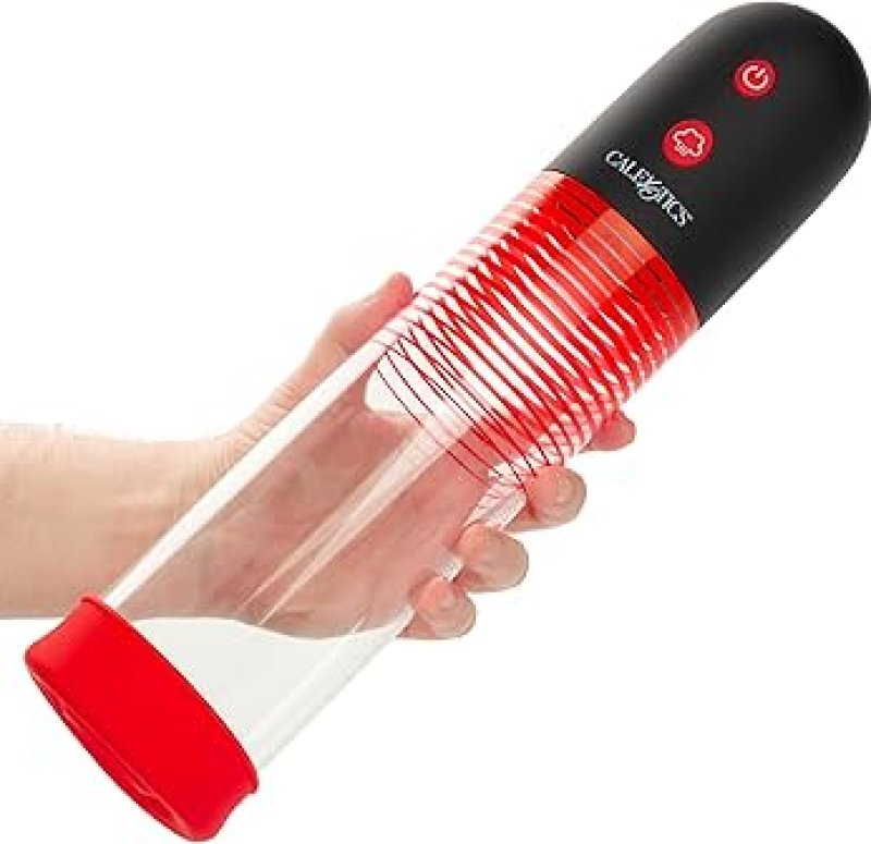 Optimum Series Big Man’s EZ Pump with Clear Cylinder and Red Silicone Base