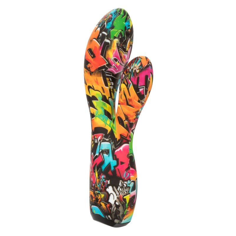 Hype Dual Stim 7.2 Inch Waterproof Silicone Graffiti Massager