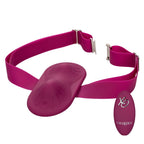 Dual Rider Remote Control Grinder (Plum) – Waterproof Silicone Massager with Adjustable Thigh Strap and 12 Vibration Functions