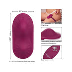Dual Rider Remote Control Grinder (Plum) – Waterproof Silicone Massager with Adjustable Thigh Strap and 12 Vibration Functions