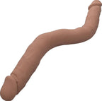 Silicone Studs Bend and Hold Dual Dong (Brown) – 12 Inch Silicone Double-Ended Dildo > Dildos > Double Dildos