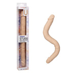 Silicone Studs Bend and Hold Dual Dong (Ivory) – 16 Inch Silicone Dong > Dildos > Double Dildos