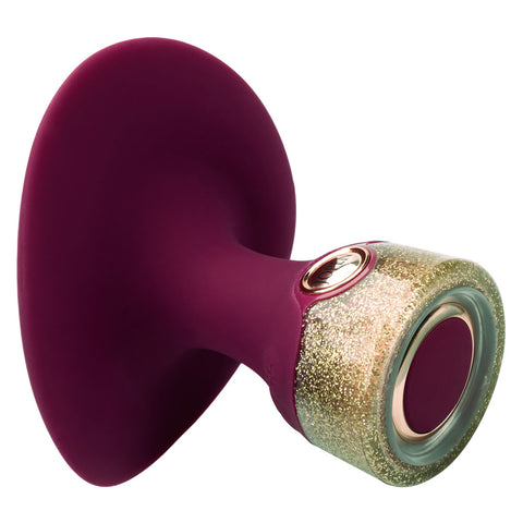 Jopen Starstruck Fantasy Burgundy Silicone Handheld Massager with Glitter Base and 35 Vibration Functions Vibrators - G Spot