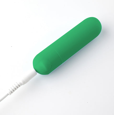 Maia Jessi (Emerald) – USB Rechargeable Bullet Vibrator 7.6 cm Green > Vibrators > Mini Vibrators