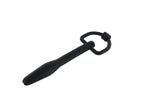 The Hallows Cum-Thru D-Ring Penis Plug – Flexible Silicone Urethral Plug Black > Sex Toys For Men > Sounding Rods