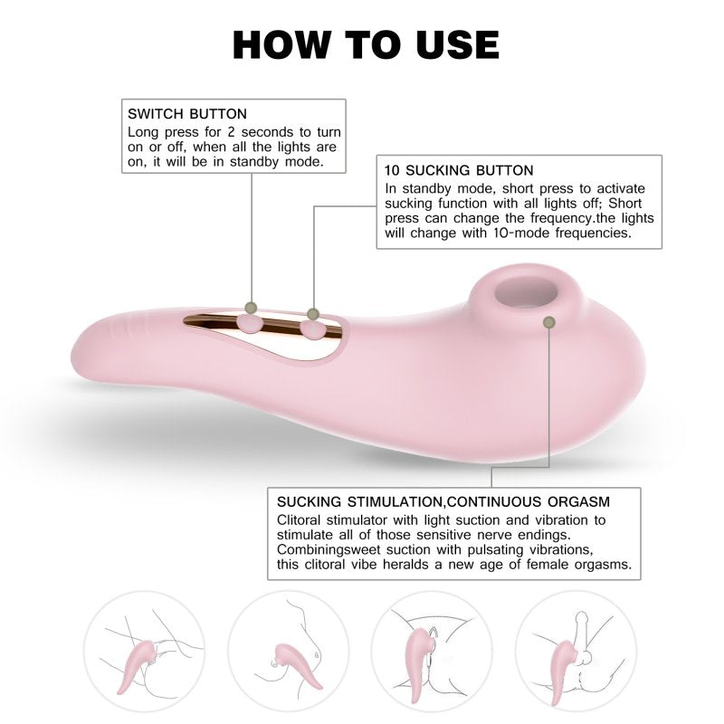 Sxe Jess Vibrating and Sucking Clitoral Stimulator