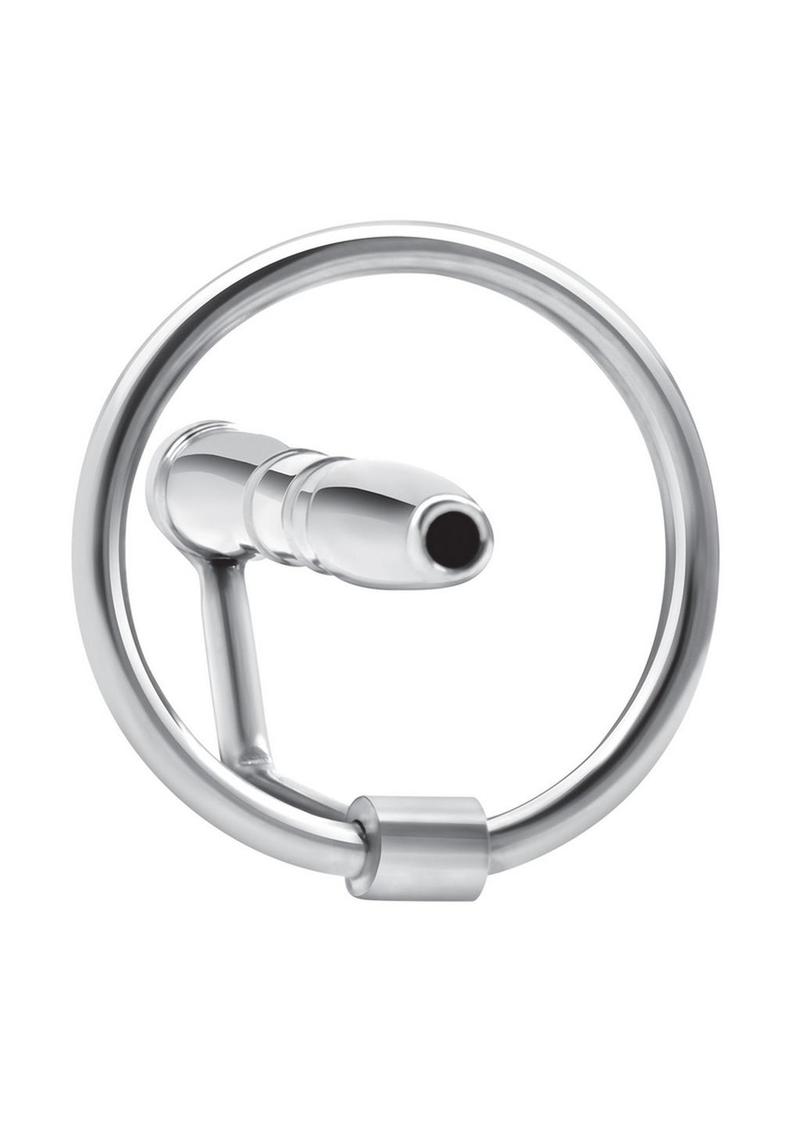 Blue Line Stainless Steel Sperm Stopper with Glans Ring 1 3/4 Inch Insertable Length > Sex Toys For Men > Sounding Rods