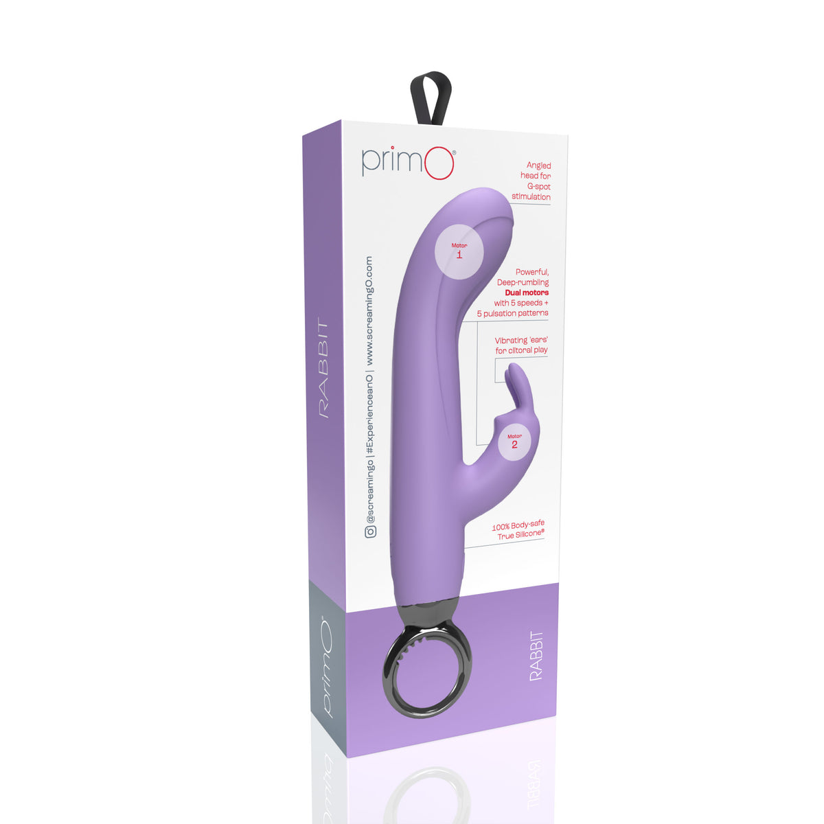 Screaming O PrimO Rabbit 4.5 Inch Silicone Rabbit Vibrator > Vibrators > Ladies > Rabbit