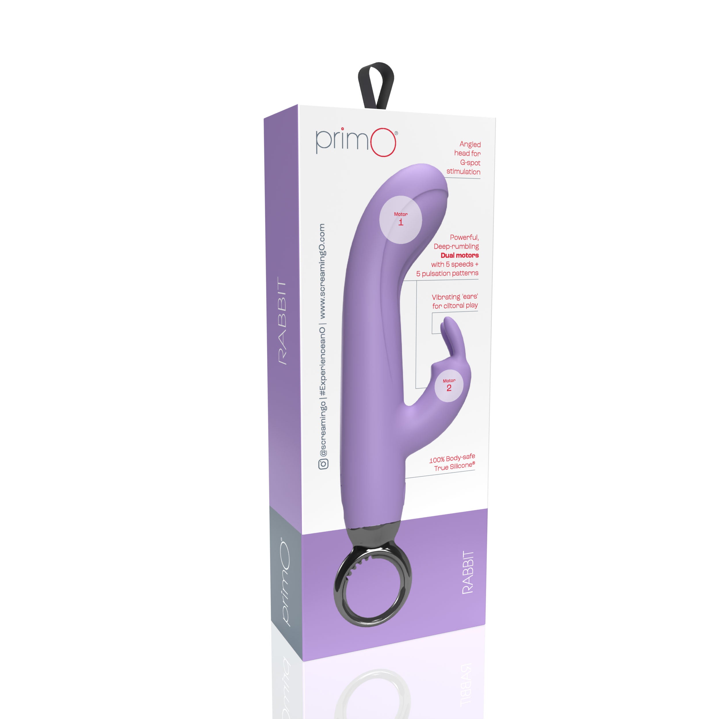 Screaming O PrimO Rabbit – 4.5 Inch Silicone Rabbit Vibrator with 5+5 Motor Settings > Vibrators > Ladies > Rabbit