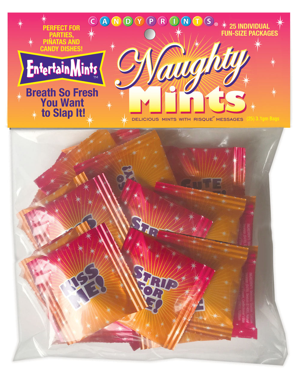 Naughty Mints - Bulk Bag of 25 Party Packs > Novelties > Candy & Edible Items