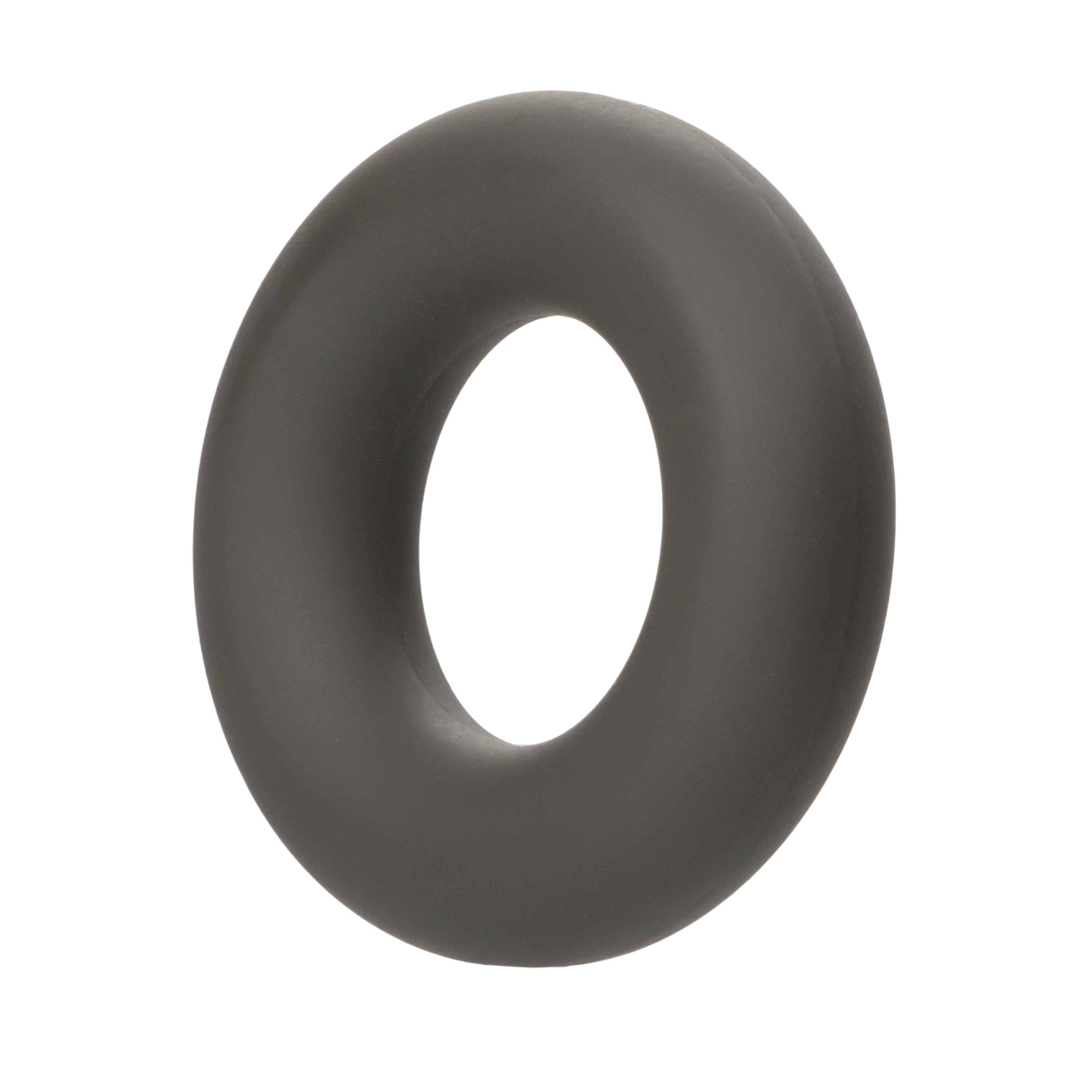 Alpha Liquid Silicone Prolong Set of 2 Stretchy Comfortable Rings in Black, Small 0.75” and Large 1” Diameter Black > Cock Ring > Sets
