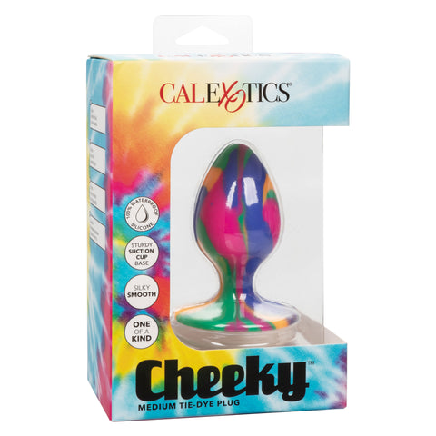 Cheeky Medium Tie Dye Butt Plug Multi Butt Plugs