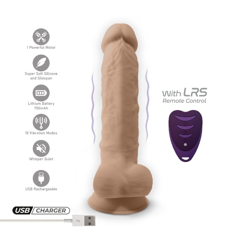 Silexd Model 1 8 Inch Vibrating Dildo – 10 Pattern Silicone Dildo > Vibrators > Realistic Vibrators