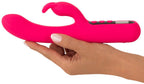 Pink Sunset Rabbit Vibrator with Digital Display, Dual Motor, Soft Touch Silicone, , 23.1 cm Length > Vibrators > Ladies > Rabbit Multi