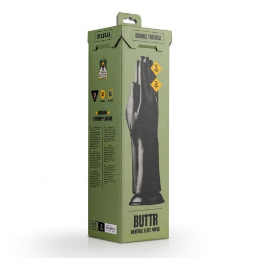 Buttr Double Trouble (Black) – 8-Inch Premium Fisting Dildo > Dildos > Oversized Toys