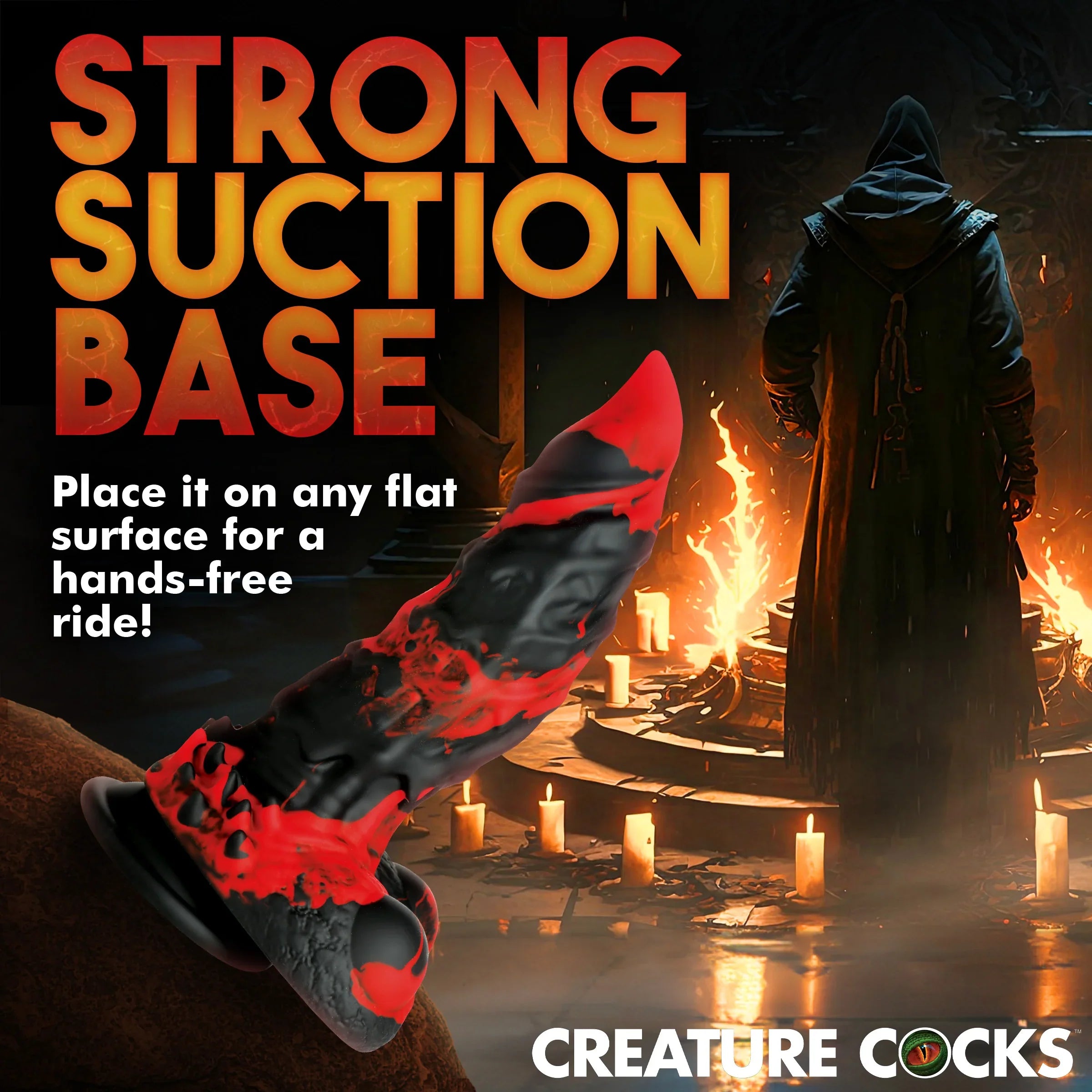 Creature Cocks Fire Demon Monster – Silicone Dildo > Dildos > Fantasy