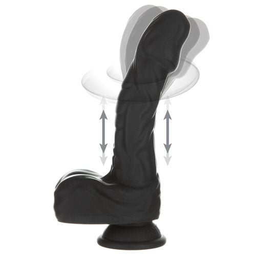 Naked Addiction The Freak Noir 8.6 Inch – Platinum Cured Silicone Vibrating Rotating and Thrusting Dong > Vibrators > Realistic Vibrators