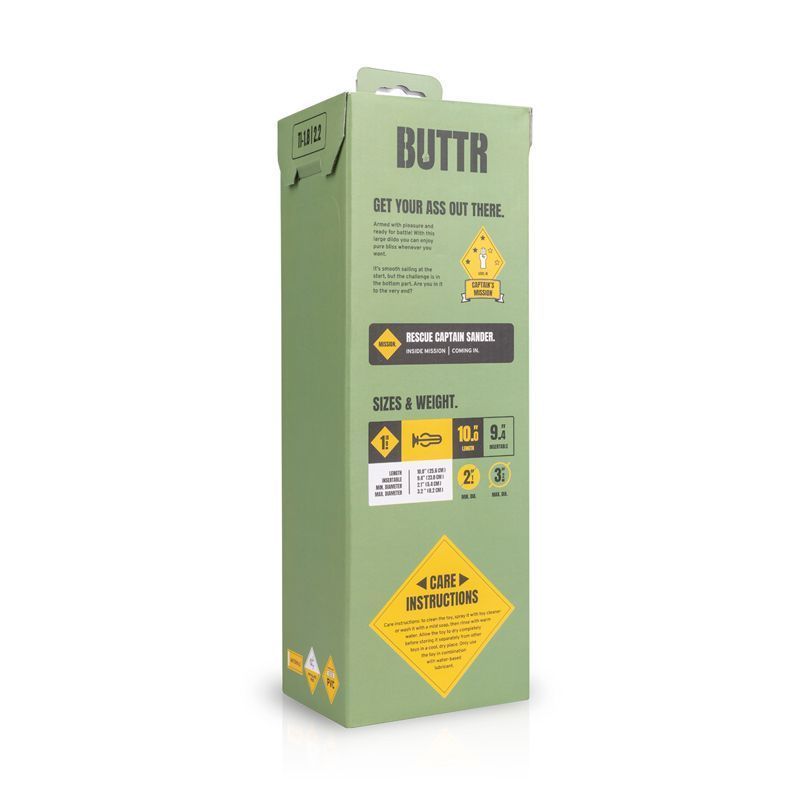 Buttr Tactical I 12 Inch Tapered Design Dildo with Strong Suction Cup - Experienced User Adult Toy > Dildos > Oversized Toys