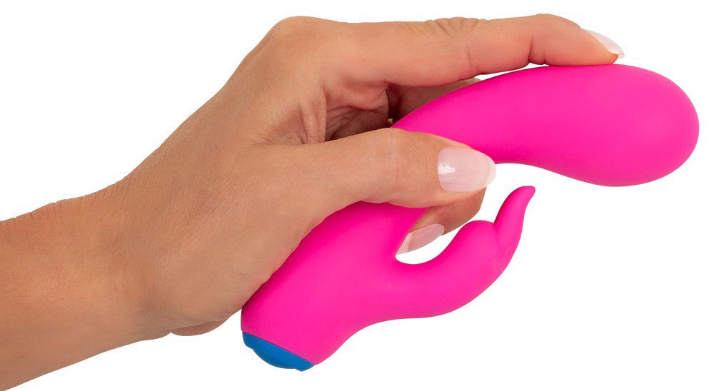 Bunt 7 Inch Rabbit Vibrator in Pink | Silicone Body > Vibrators > Ladies > Rabbit