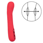 Throb Thumper Red Premium Silicone Massager with Dual Thumping Pads and 3-Speed Vibration > Vibrators > Standard Vibrators