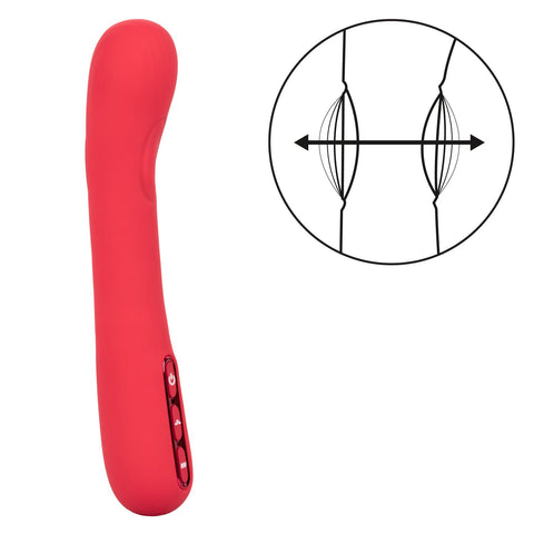 Throb Thumper Red Premium Silicone Massager with Dual Thumping Pads and 3-Speed Vibration > Vibrators > Standard Vibrators