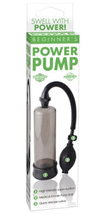 Beginner's Power Pump Smoke Penis Pump - 7.5" x 2.1" Insertable