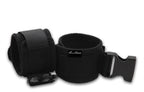 Lux Fetish G Spot Pal Black Adjustable Ankle Cuffs with Satin Blindfold > Bondage Gear > Restraints