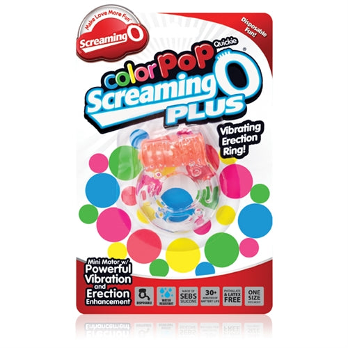 Screaming O Colour Pop Quickie Plus – Vibrating Erection Ring > Cock Ring > Vibrating