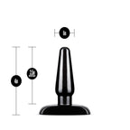 Anal Adventures 3 Pc Basic Plug Kit (Black) – Beginner 4 Inch and Medium > Anal Range > Butt Plug Kits