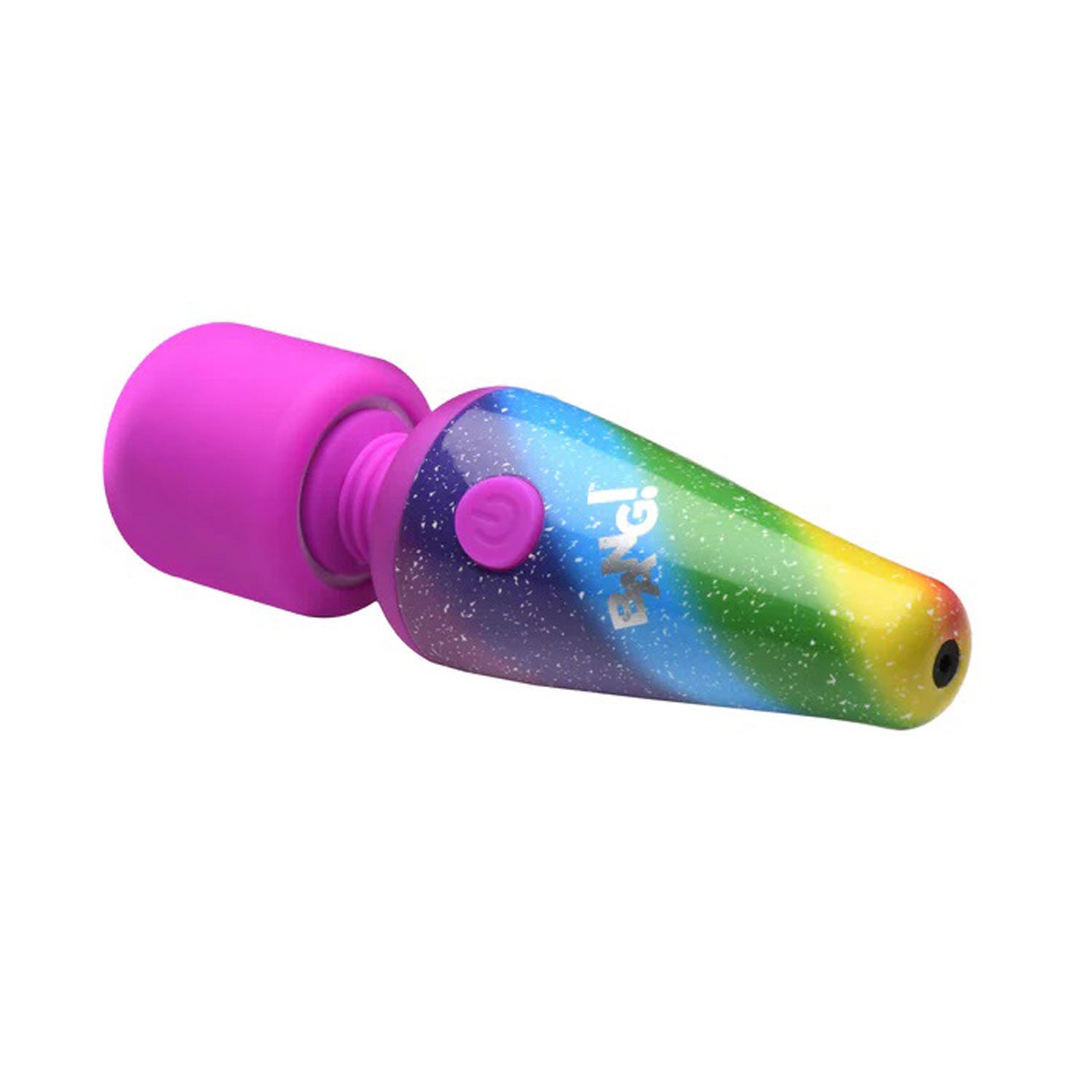 Rainbow Mini Wand Vibrator with 3 Speeds and Flexible Neck Multi > Sex Toys > Mini Massagers