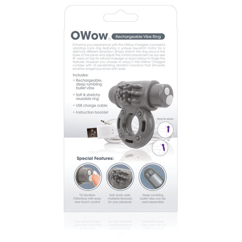O Wow Ring – Rechargeable Vibrating Cock Ring with 10 Vibration Functions > Cock Ring > Vibrating