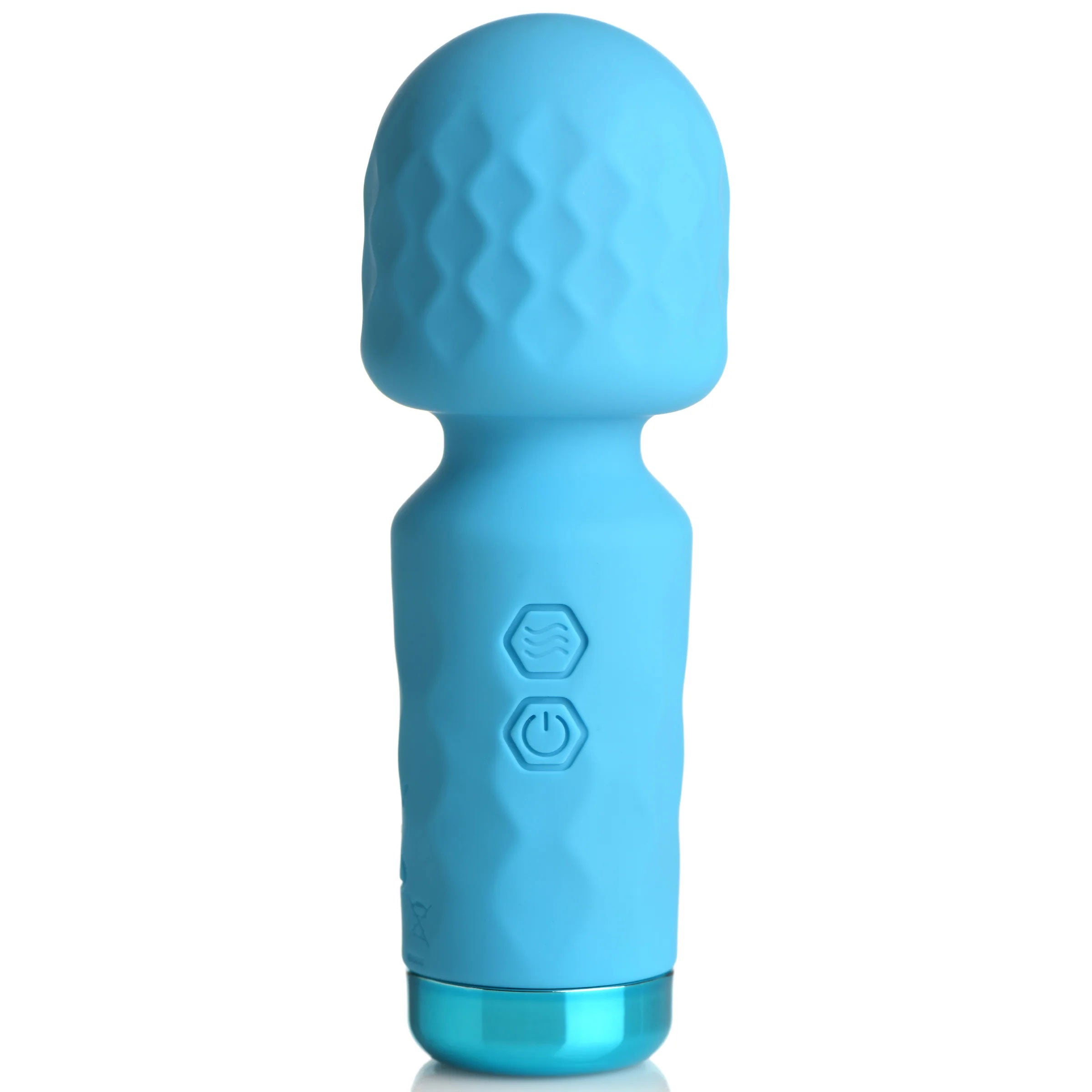 Bang 10X Mini Silicone Wand Blue 4.5 Inch Rechargeable Powerful Vibration Flexible Neck > Sex Toys For Ladies > Wand Massagers and Attachments