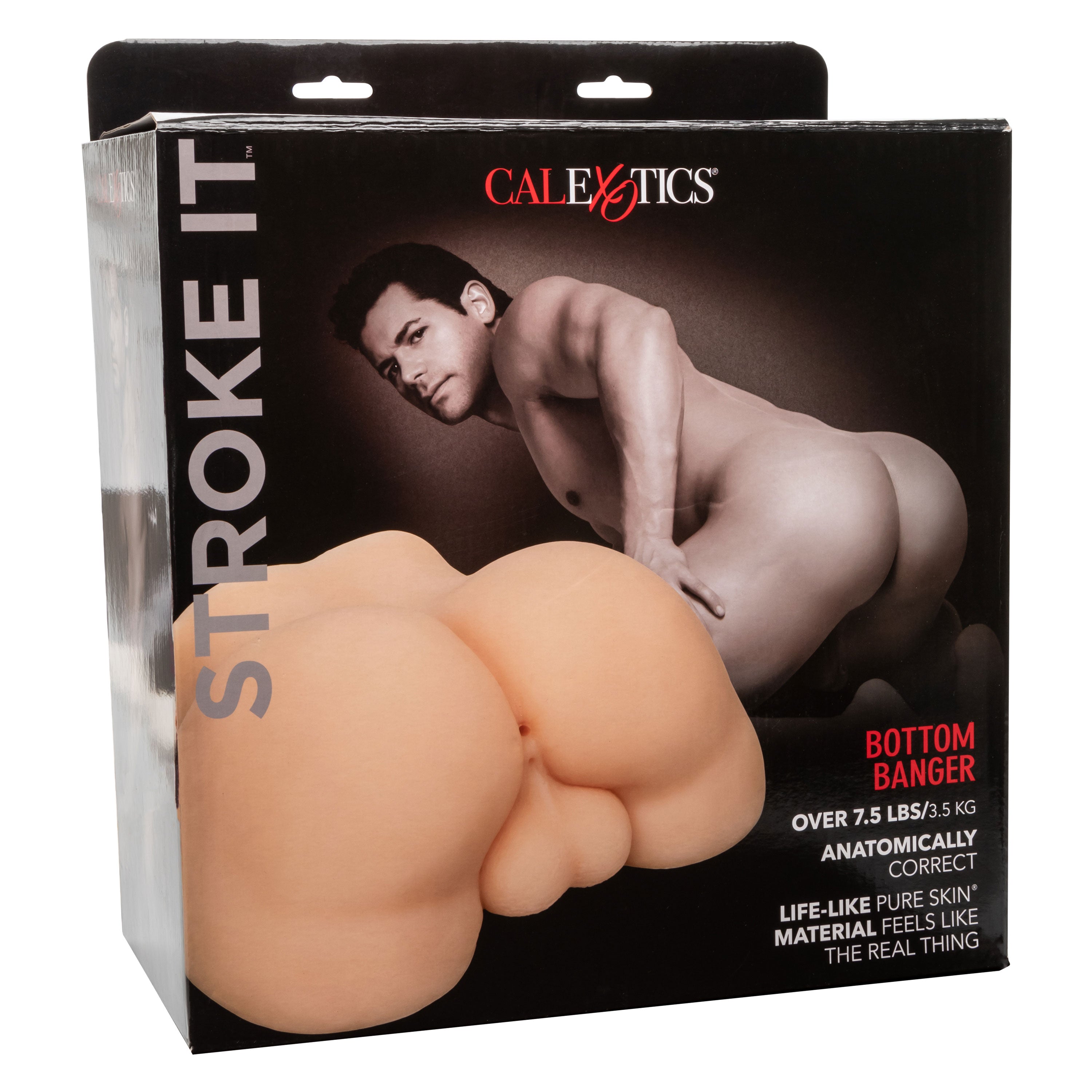 Stroke It Bottom Banger Ivory Realistic Pleasure Chamber 7.5 Pounds Pure Skin Material Assturbators